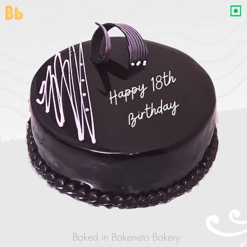 18th Birthday Cake design for online cake delivery by bakeneto.