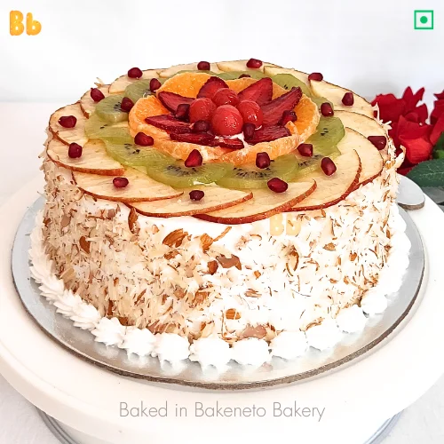 All time hit Mix Fruit Cake is make you say Yumm! Cakw will be baked Freshly post our order and free delivery would be done. Mid night delivery is also available by bakeneto bakery in Ghaziabad and Noida.