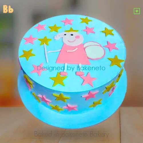 Order Peppa Pig Cake designer cake for Kid's Birthday from best cake shop, Bakeneto.