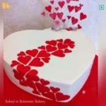 The one of the best heart shape cake design is the White Heart Cake. Best cake for wife's or girlfriend's birthday. Cake is easily available on same day free delivery by bakeneto.com