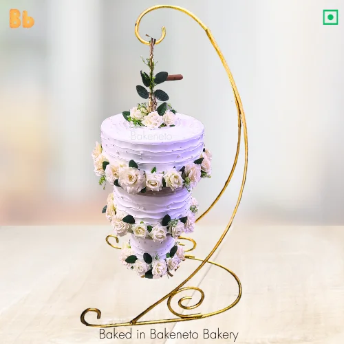 Order this 3 Tier Chandelier Cake Online and the get same day cake delivery in Noida, Ghaziabad, Vaishali, Vasundhara, Gaur city, Noida Extension and Delhi. Visit bakeneto.com and checkout all types of theme cakes online.