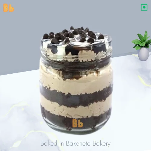 chocochip jar cake