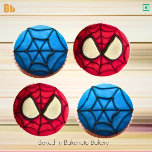 spiderman cup cakes